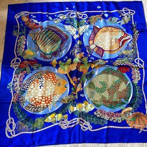 Vintage circa 1992 Hermes Silk Scarf. NIB
